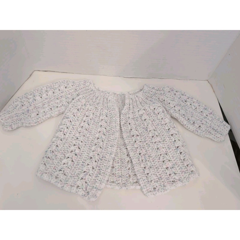 Handmade Baby Cardigan - Crocheted- 0-9‎ Months
